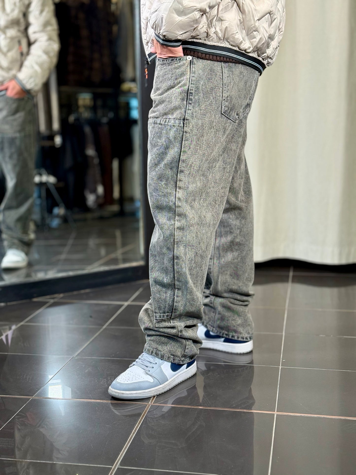 Jeans baggy slavato 2098