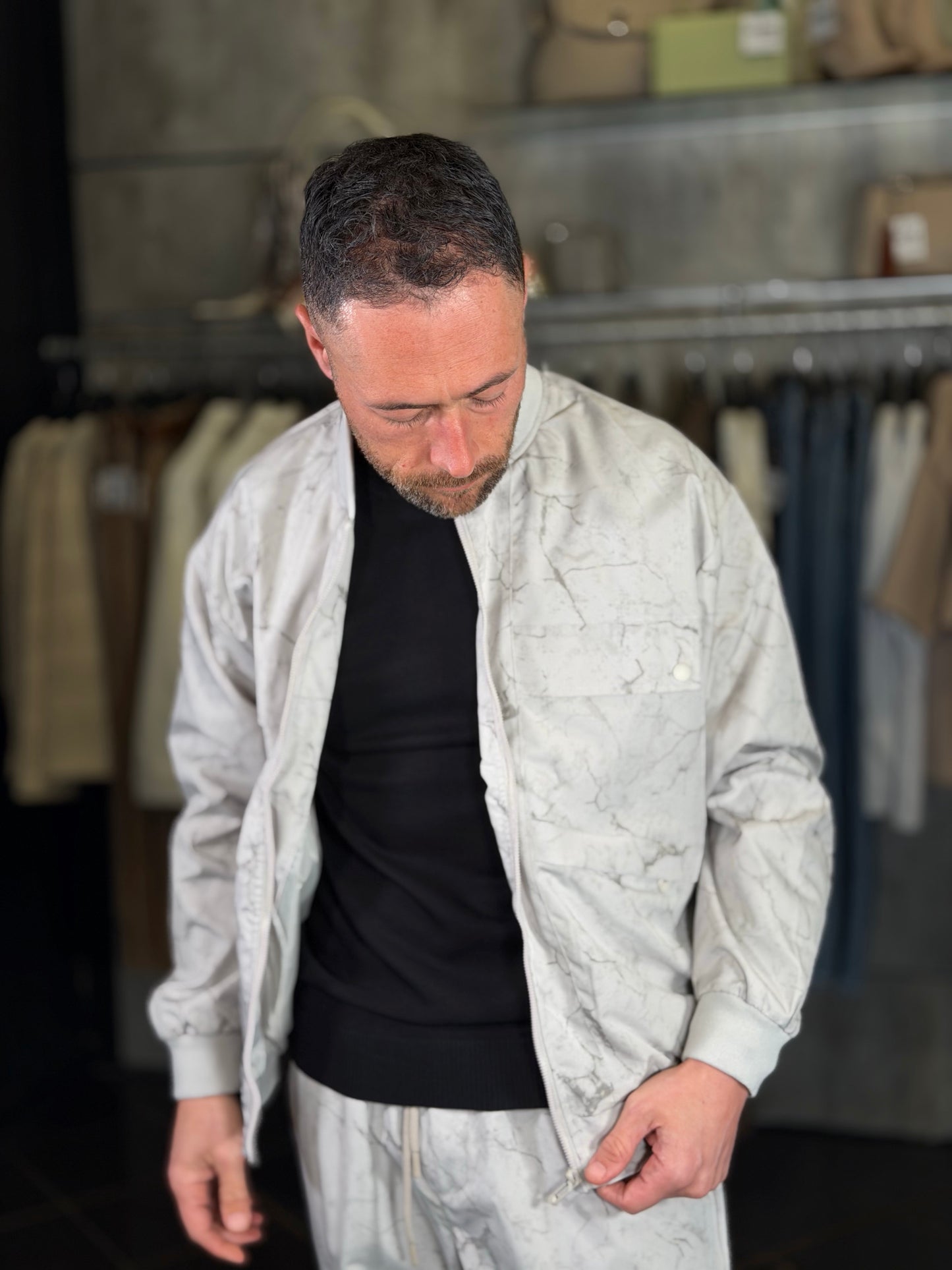 Completo (bomber + pantalone) grigio 2130