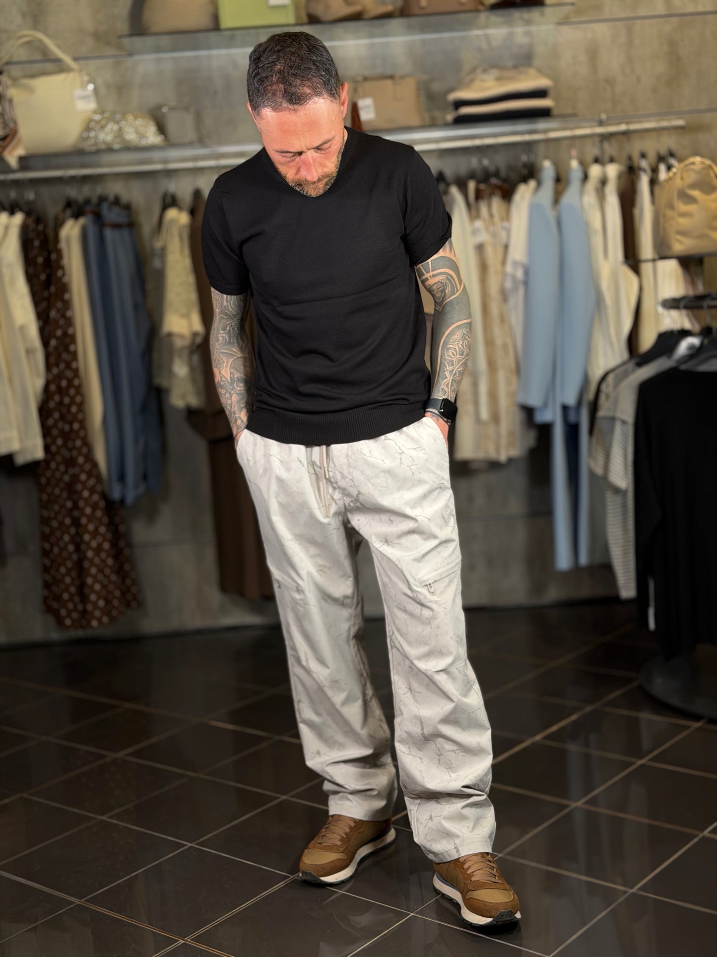 Completo (bomber + pantalone) grigio 2130
