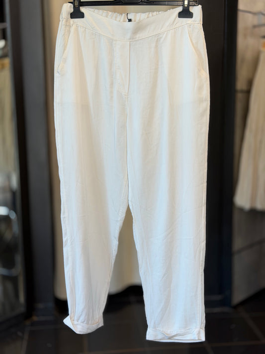 Pantalone Slim morbido bianco in taglia unica 2889