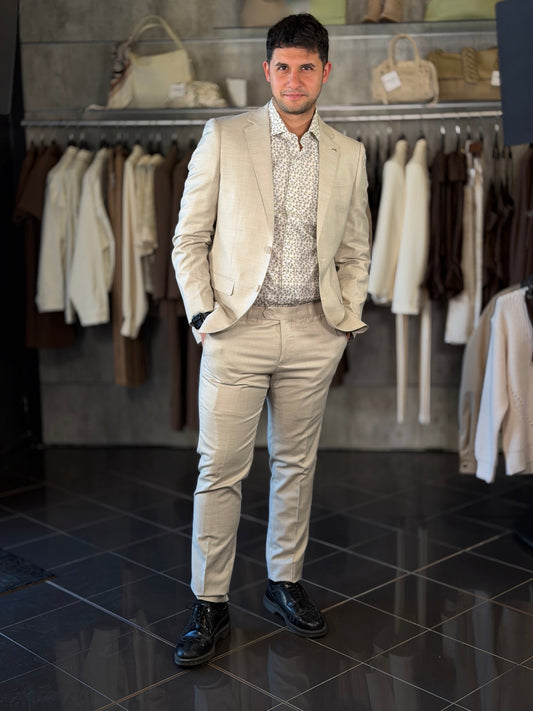 Abito beige (Giacca + Pantalone) 2264