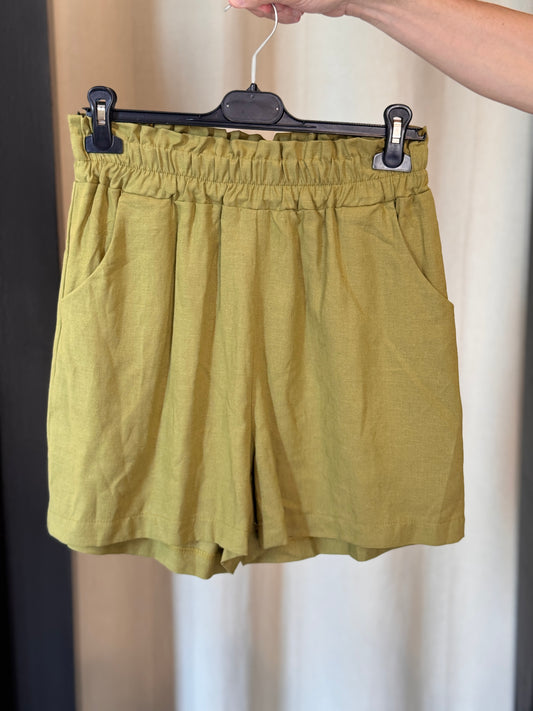 Shorts verde olio in taglia unica 2922