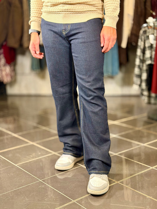 Jeans gamba larga blu scuro 2103