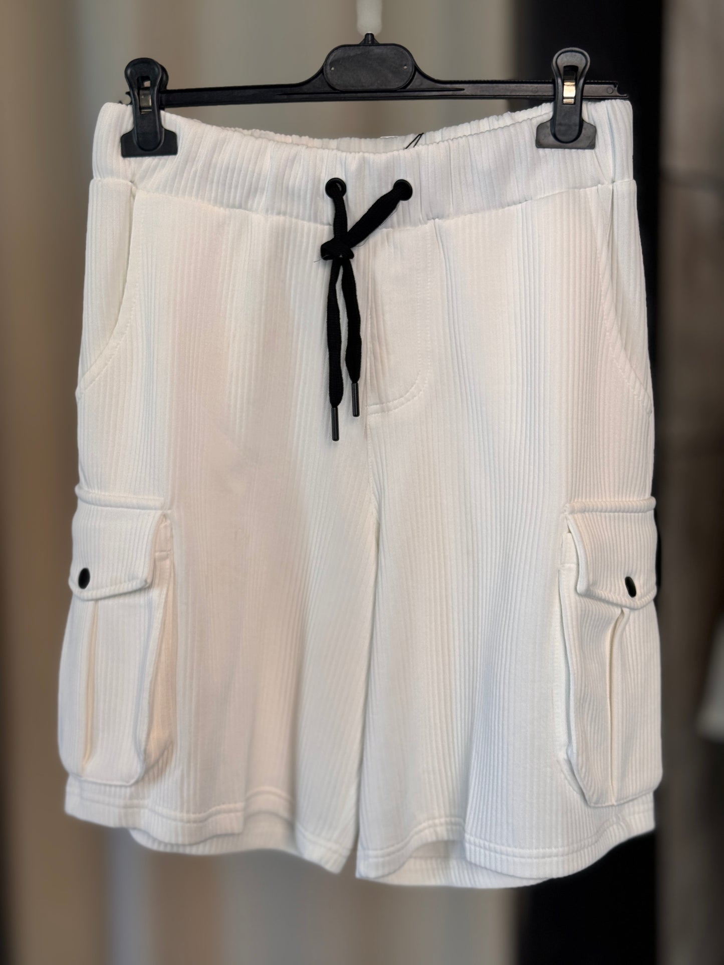 Bermuda tuta cargo bianco 2603