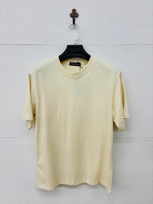 T-shirt oversize panna basica 2704
