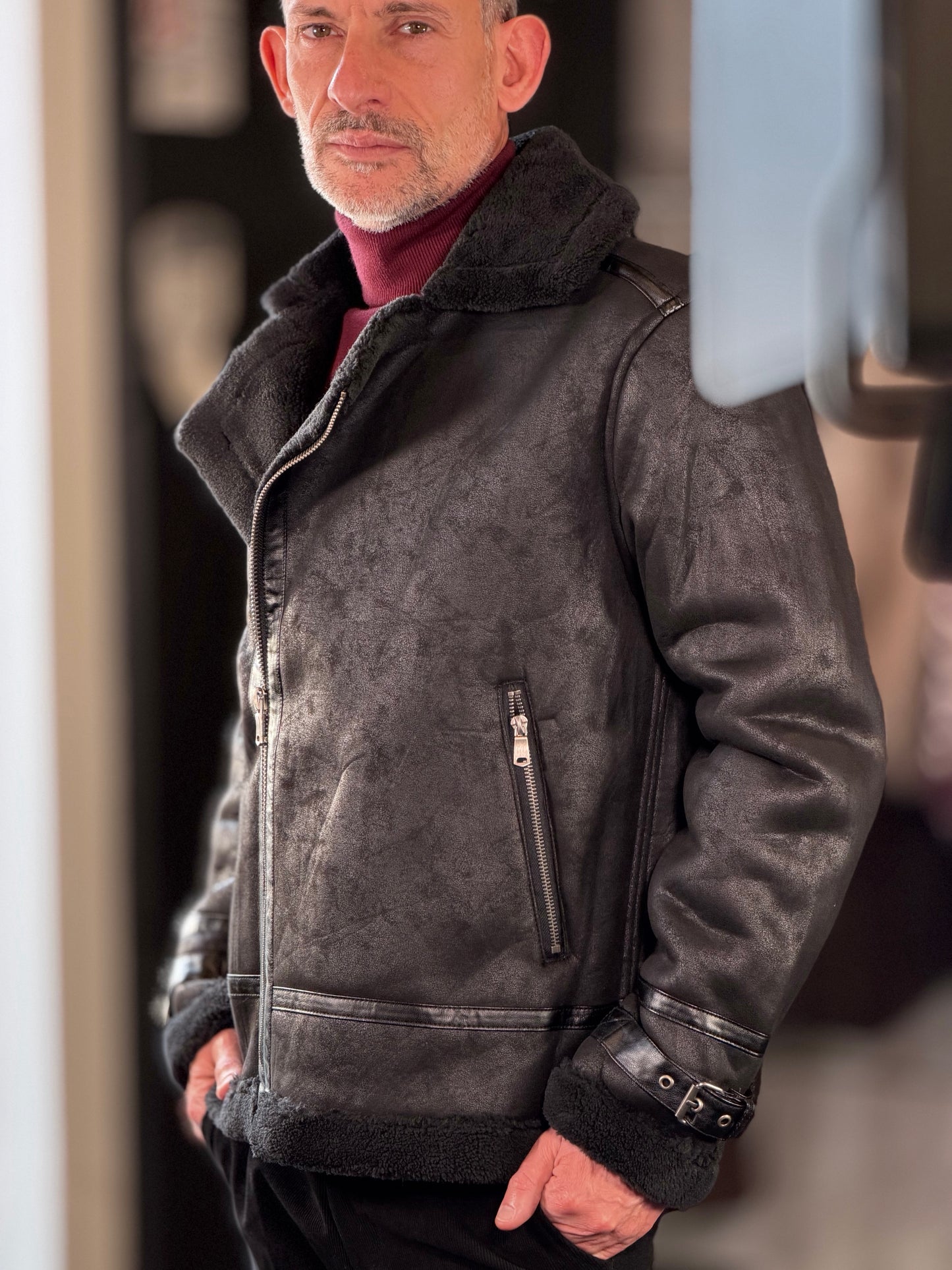 Montone ecologico nero 2588