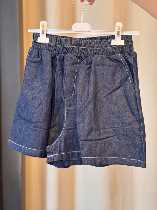 Shorts effetto denim in taglia unica 2779