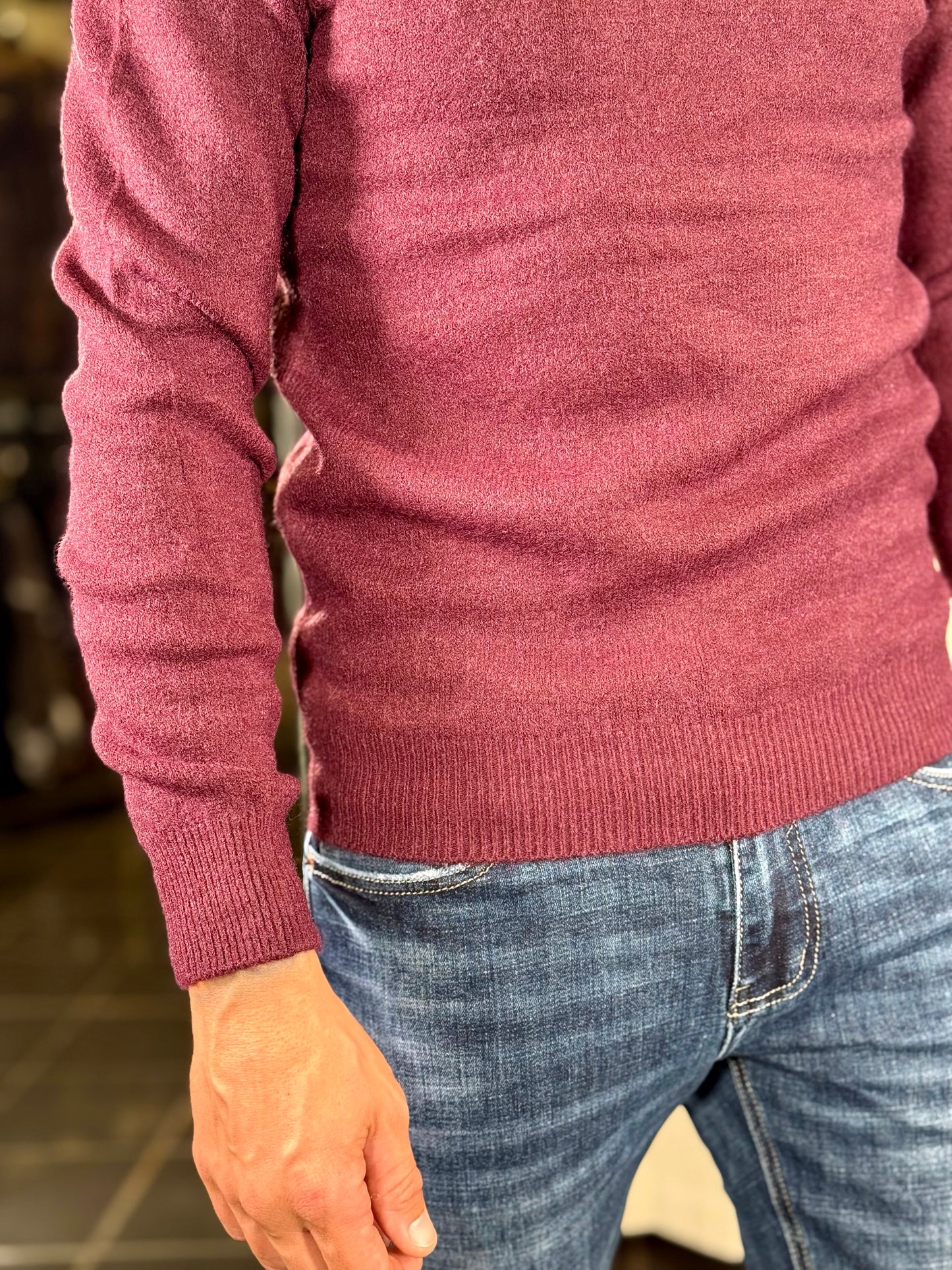 Maglione bordeaux 2292