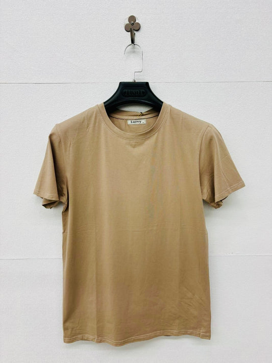 T-shirt beige basica 2701