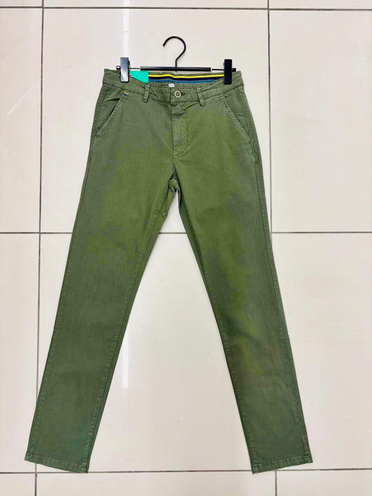 Pantalone verde Slim 2774
