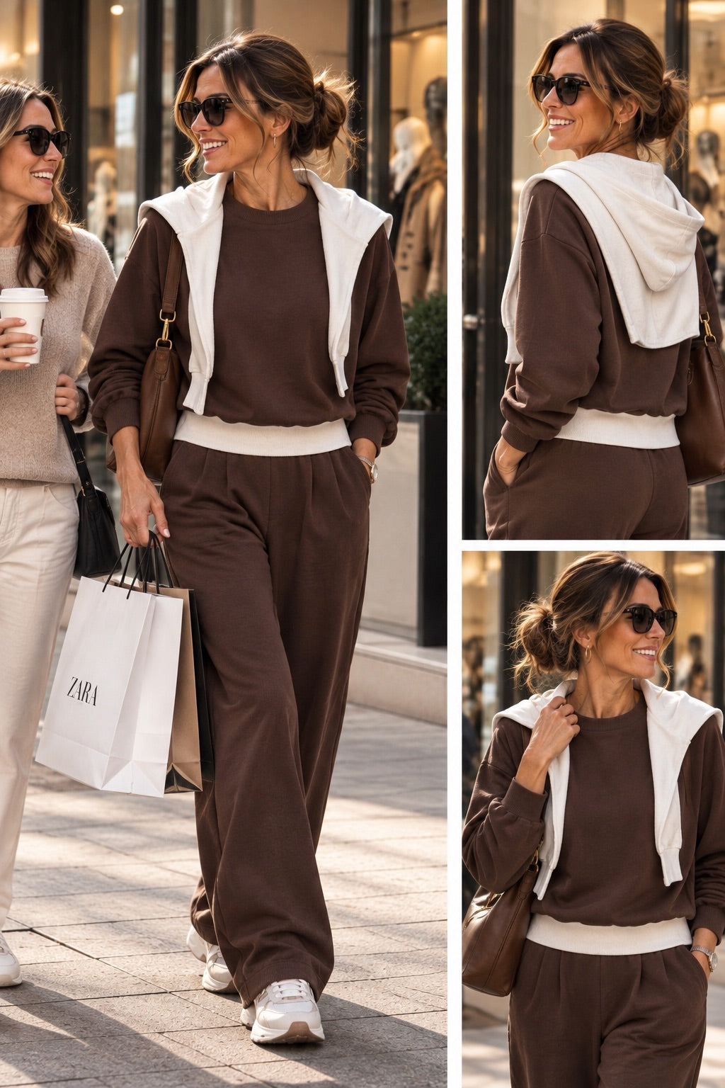 Tuta marrone a completo (Felpa e pantalone ) in taglia unica