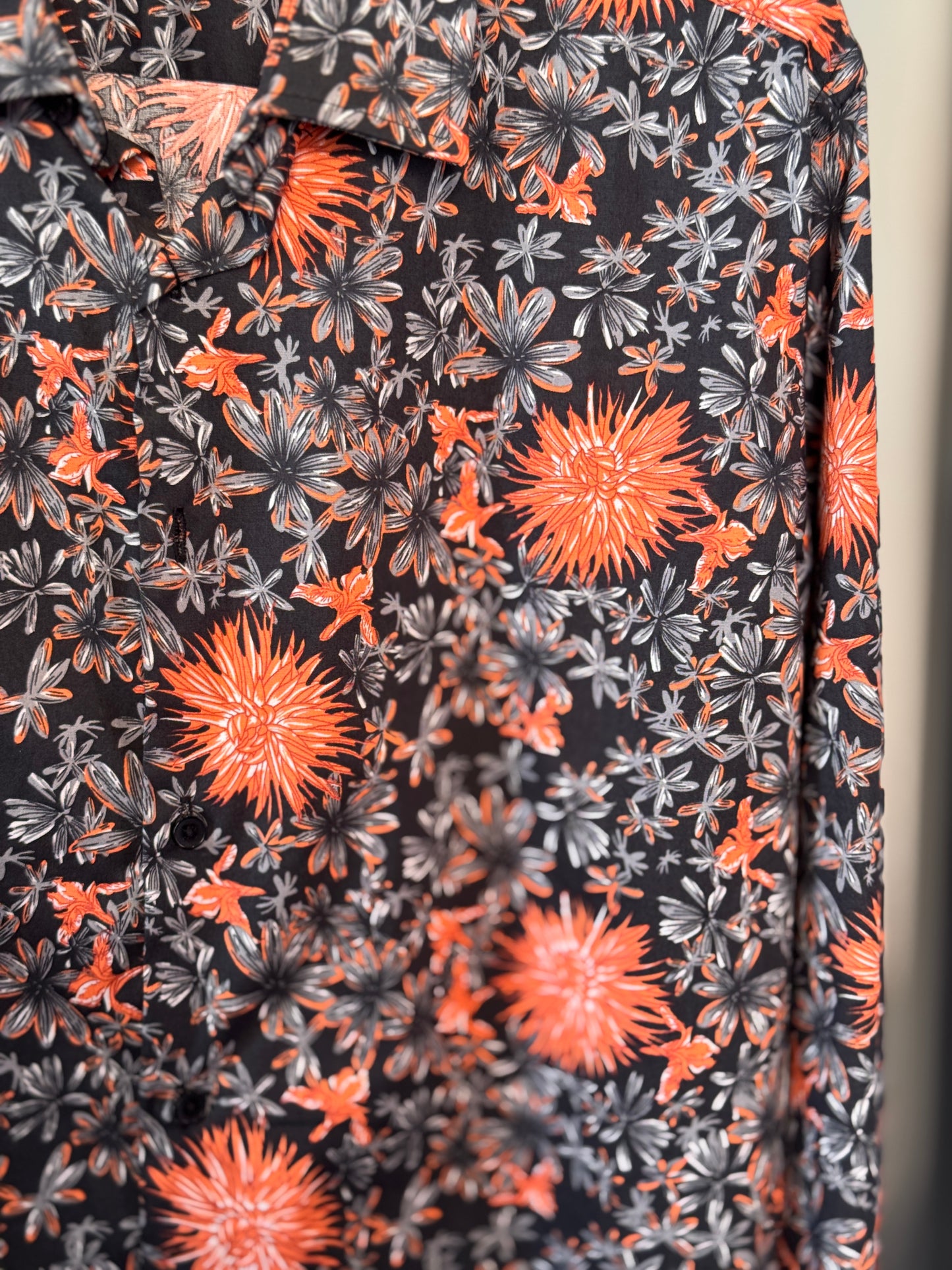 Camicia fantasia arancione 2619