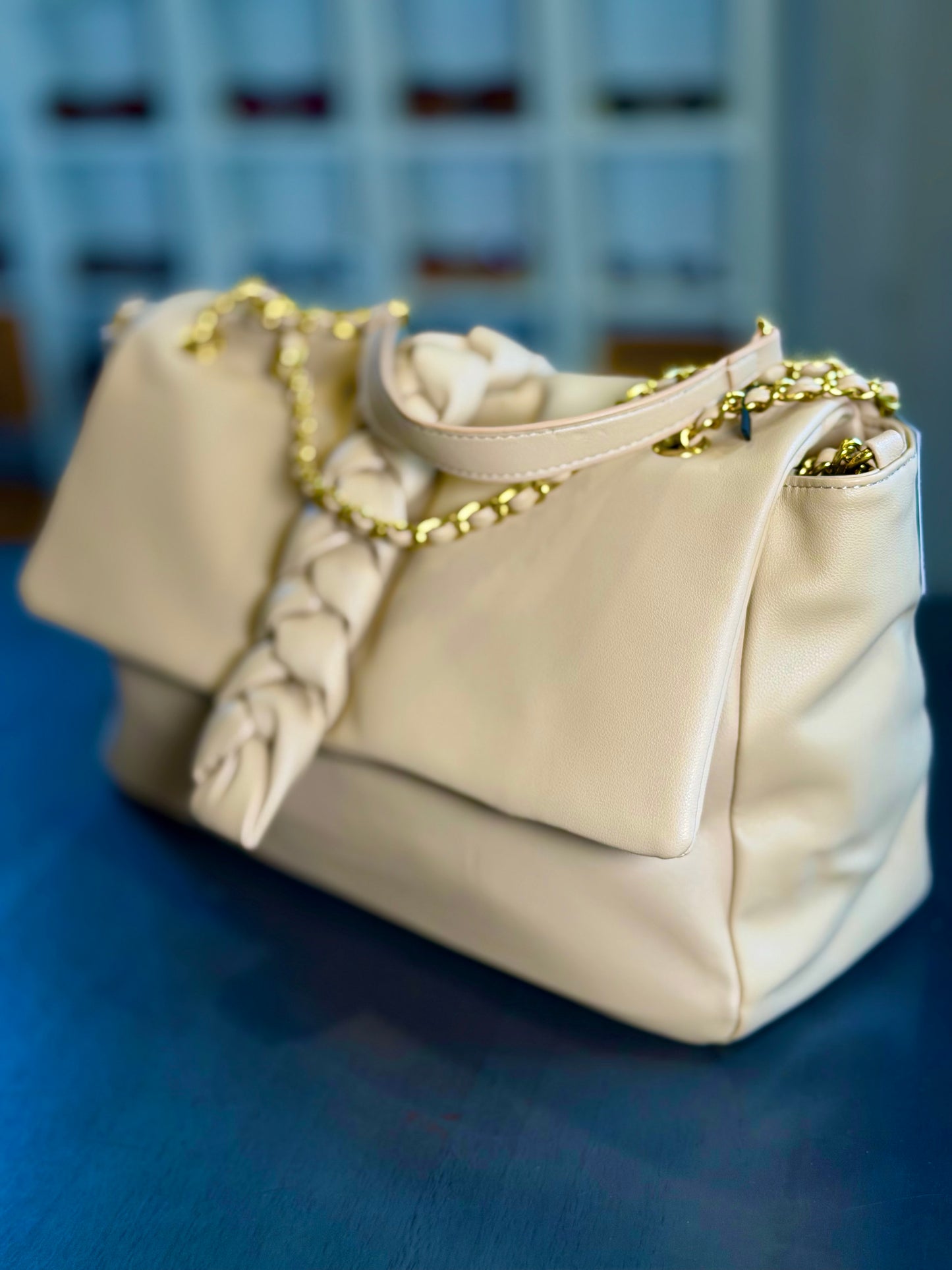 Borsa con catena e chiusura a treccia 2069
