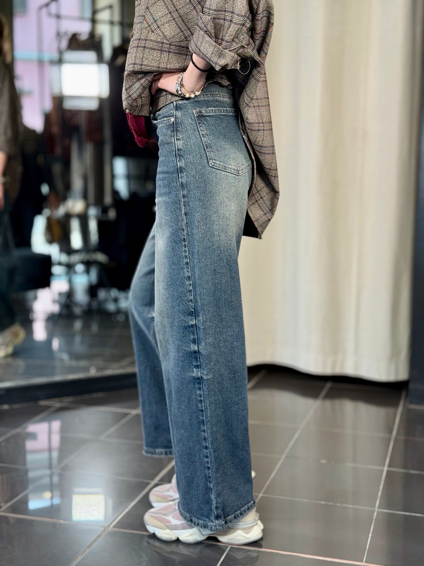 Jeans a palazzo slavato 2192