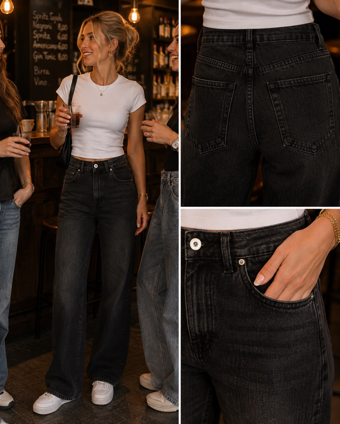 Jeans slim grigio
