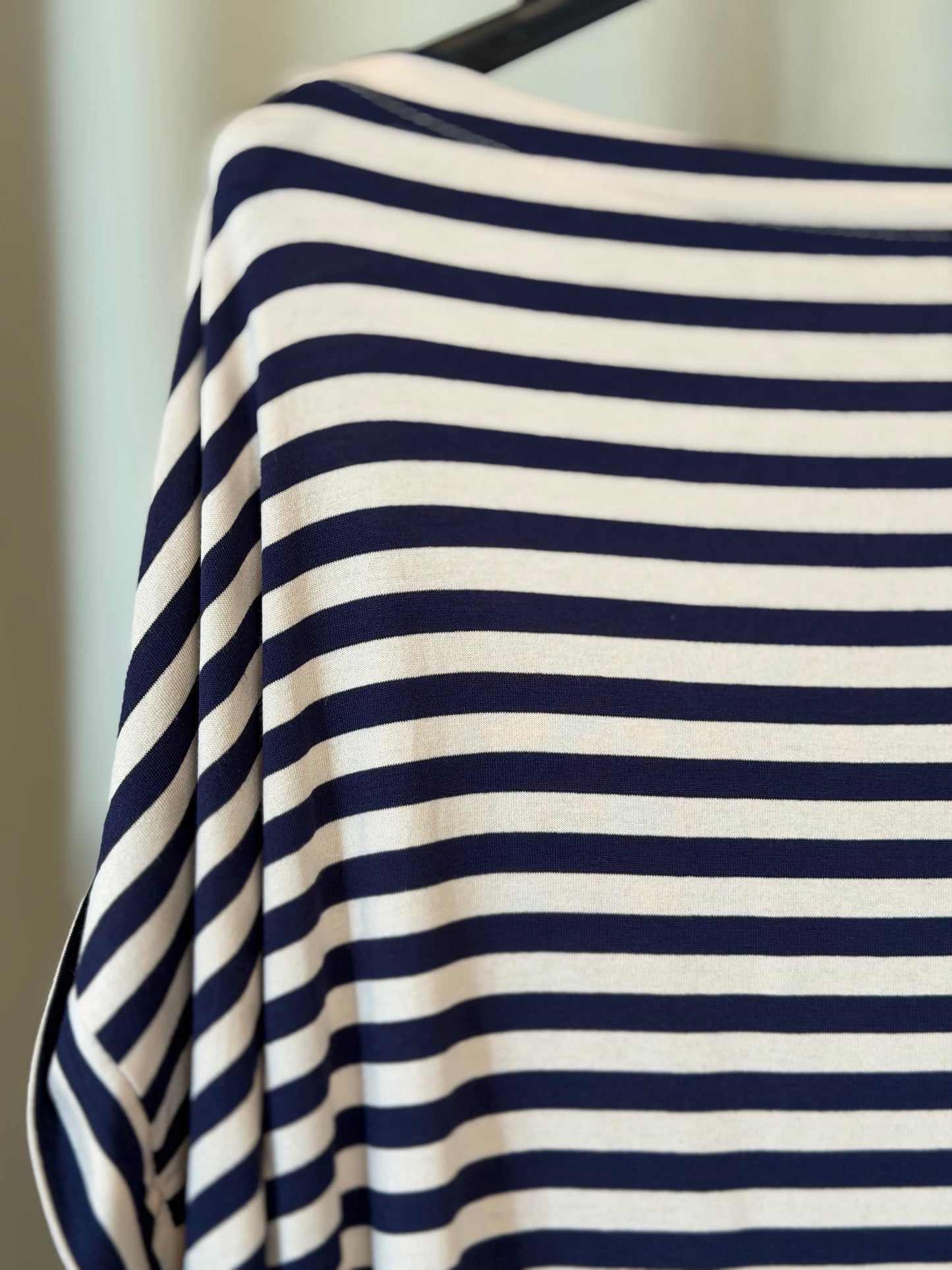T-shirt a righe blu in taglia unica 2562