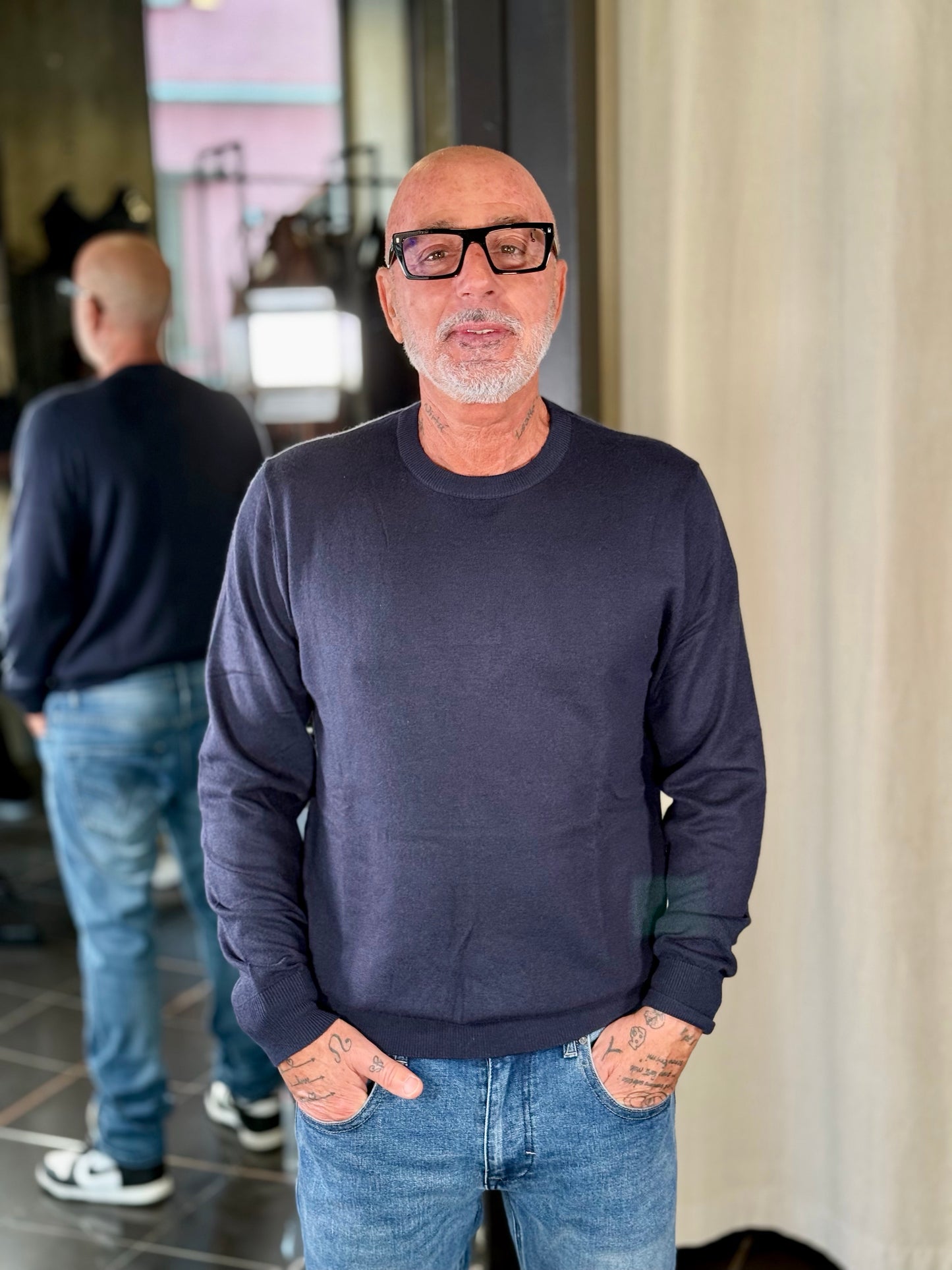 Maglioncino girocollo blu 2360