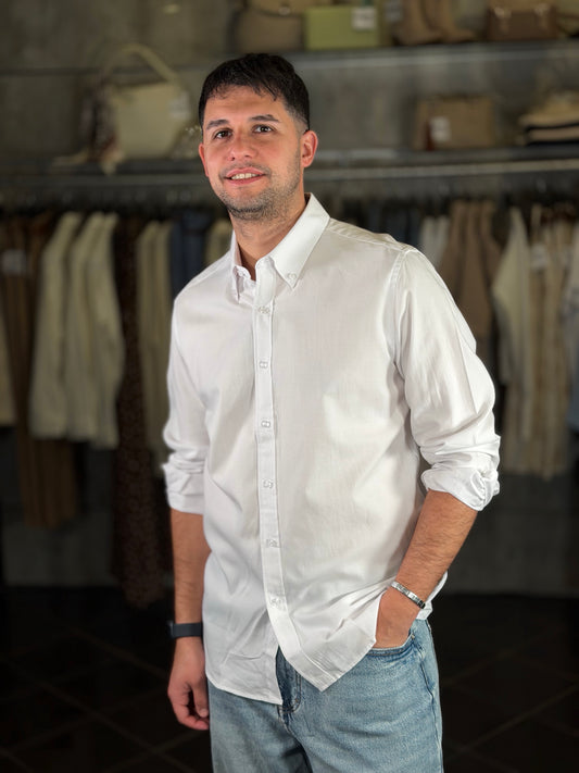 Camicia bianca button down 2137