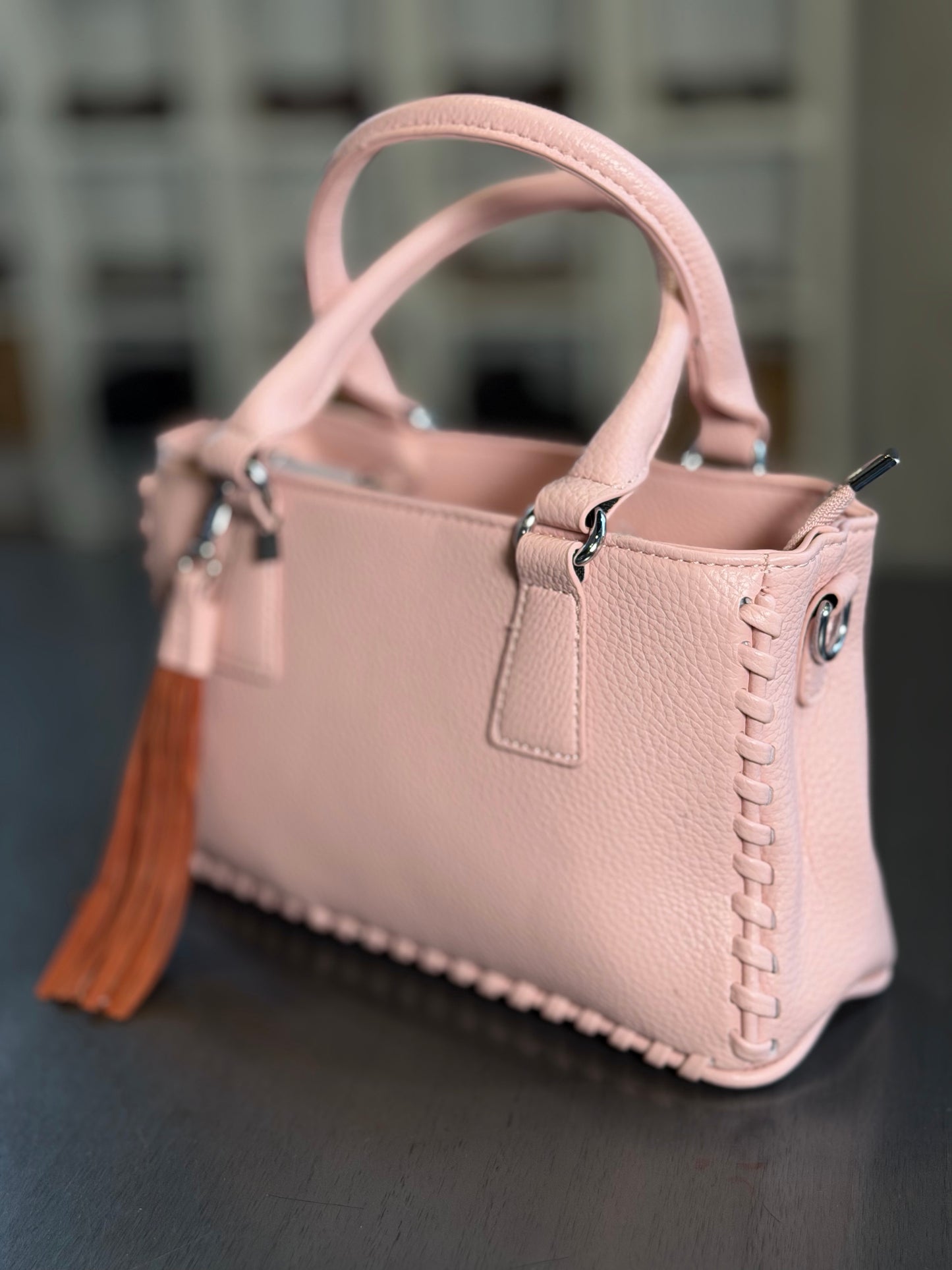 Mini bag rosa con tracolla all’interno 2206