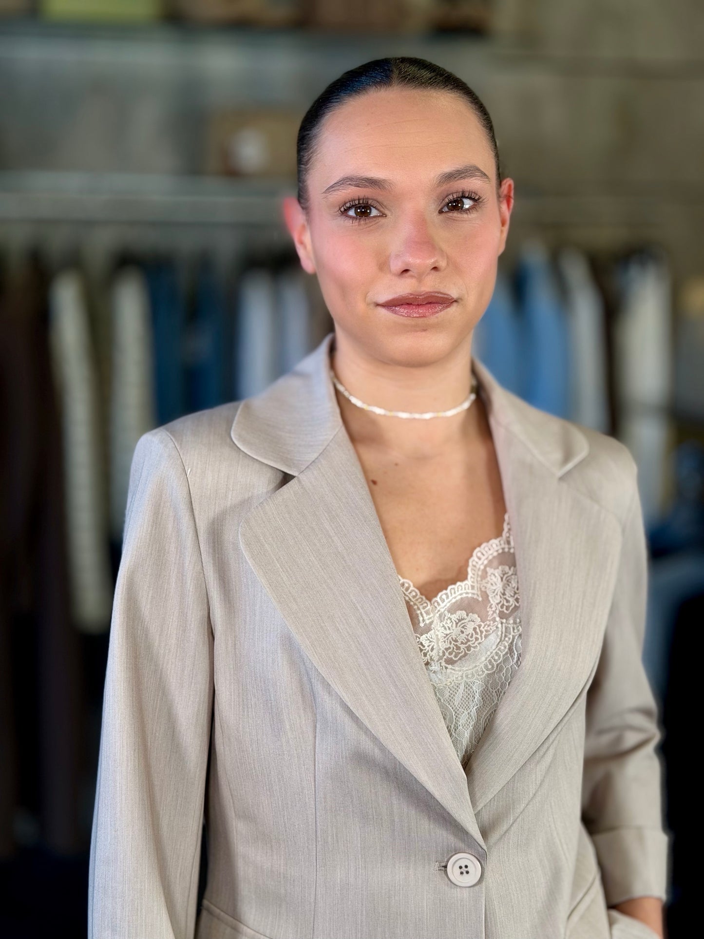 Tailleur beige (giacca + pantalone) 2180