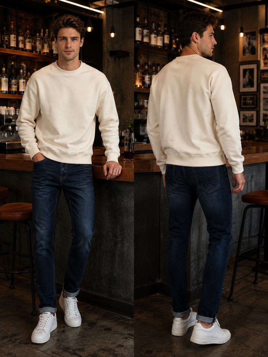 Jeans slim fit blu