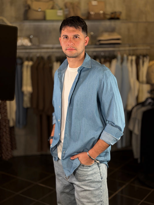 Camicia effetto denim 2138