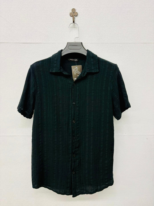 Camicia a maniche corte nero 2772