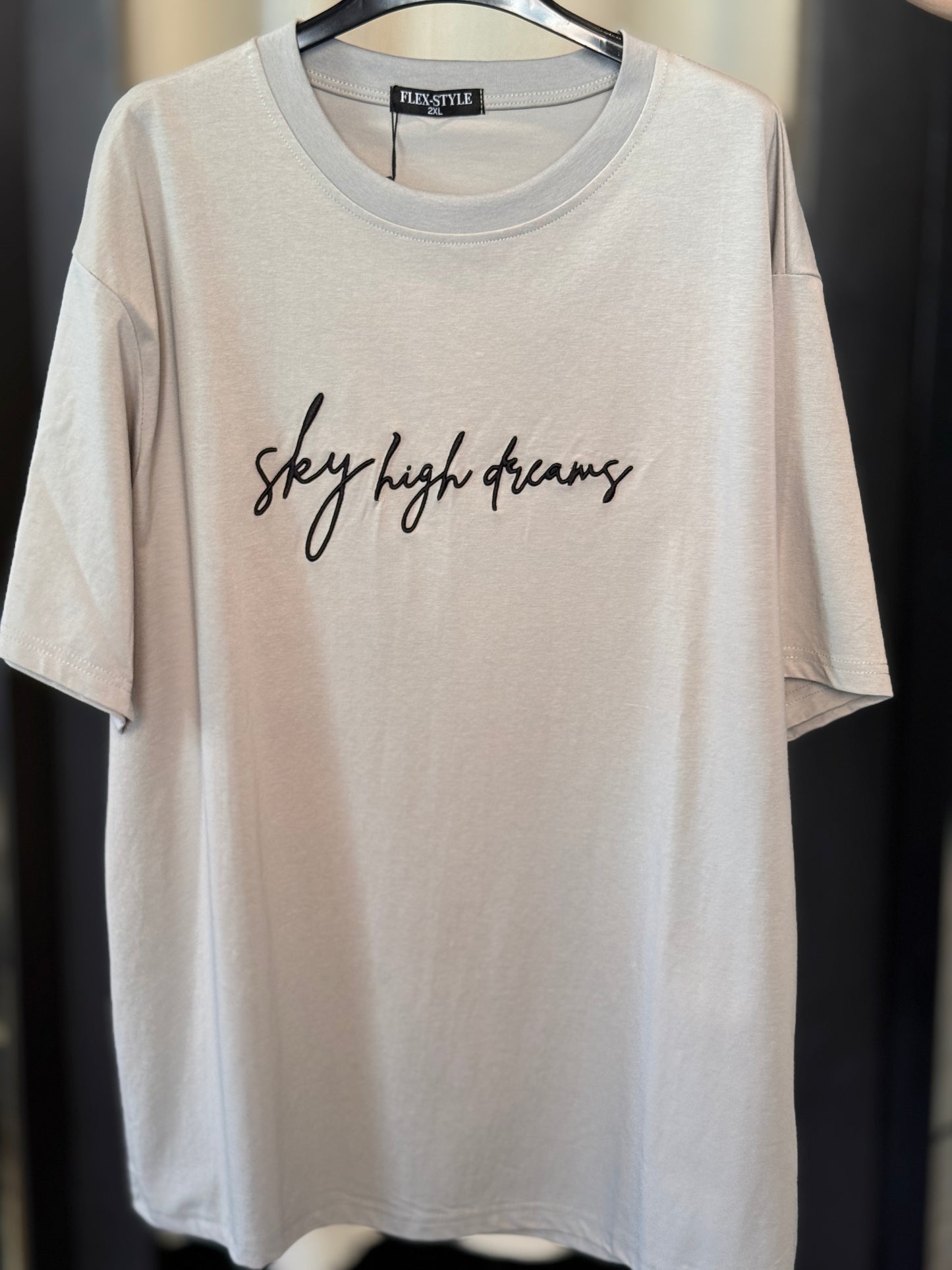 T-shirt oversize grigia 2626