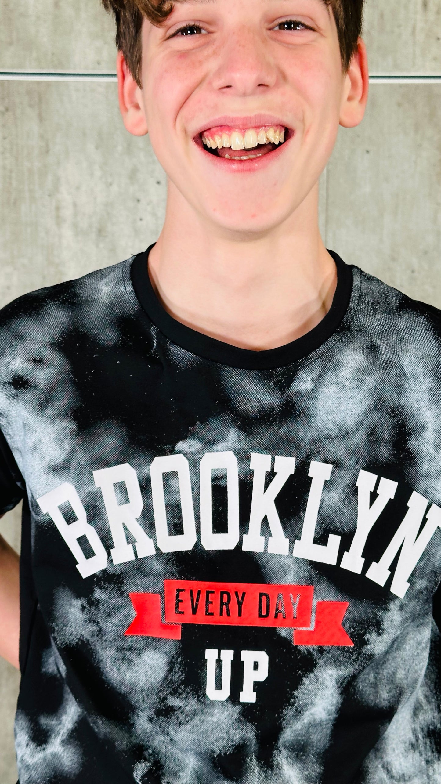 T-shirt nera tie dye Brooklyn 318