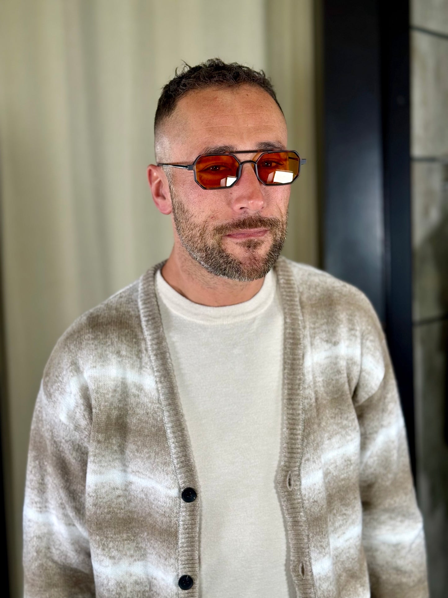 Cardigan tie dye beige 2122