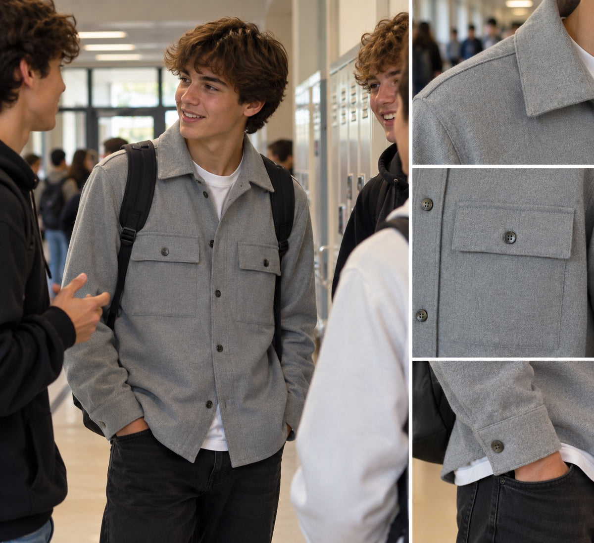 Camicia grigio chiaro