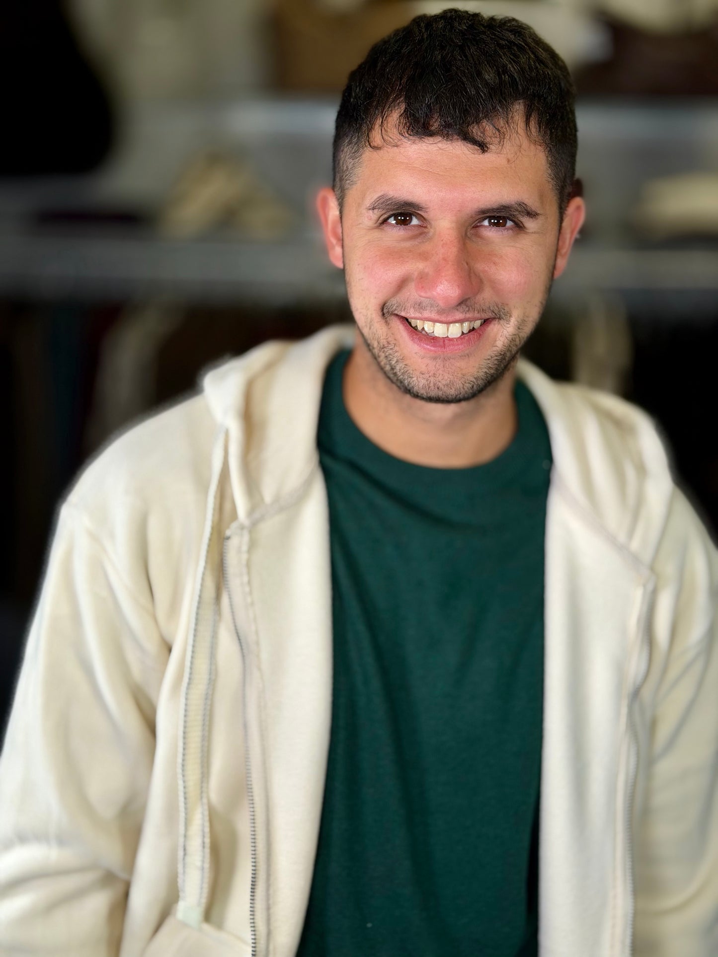 Felpa effetto peluche beige 2141