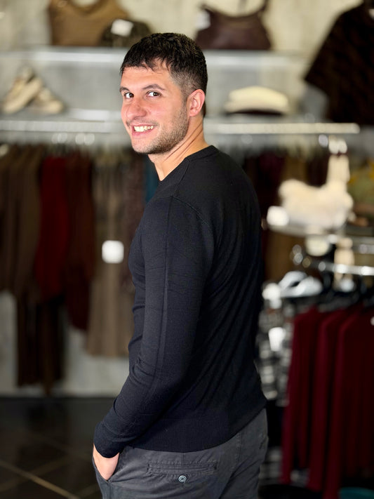 Maglioncino girocollo nero 2133