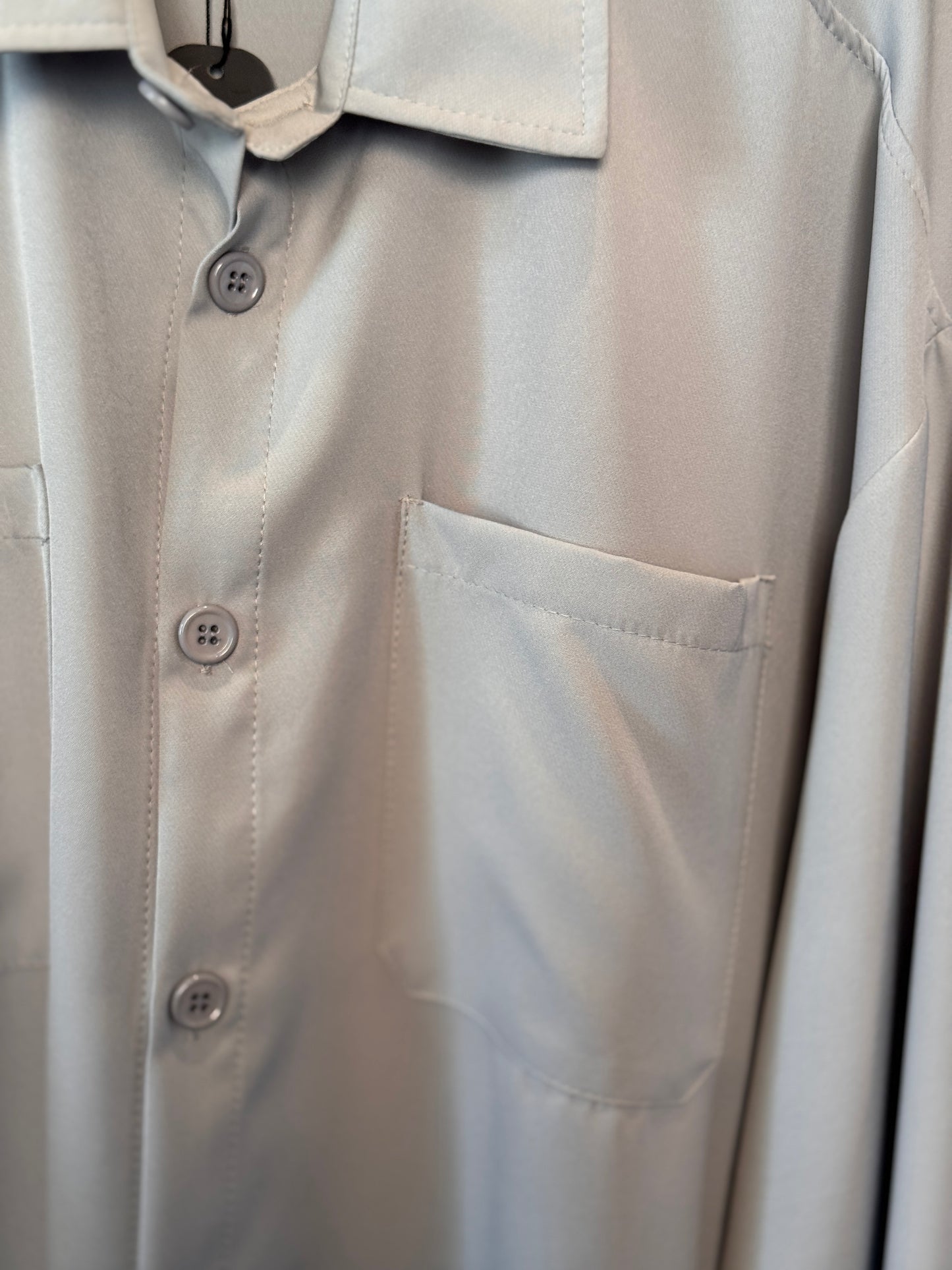 Camicia oversize grigia 2620