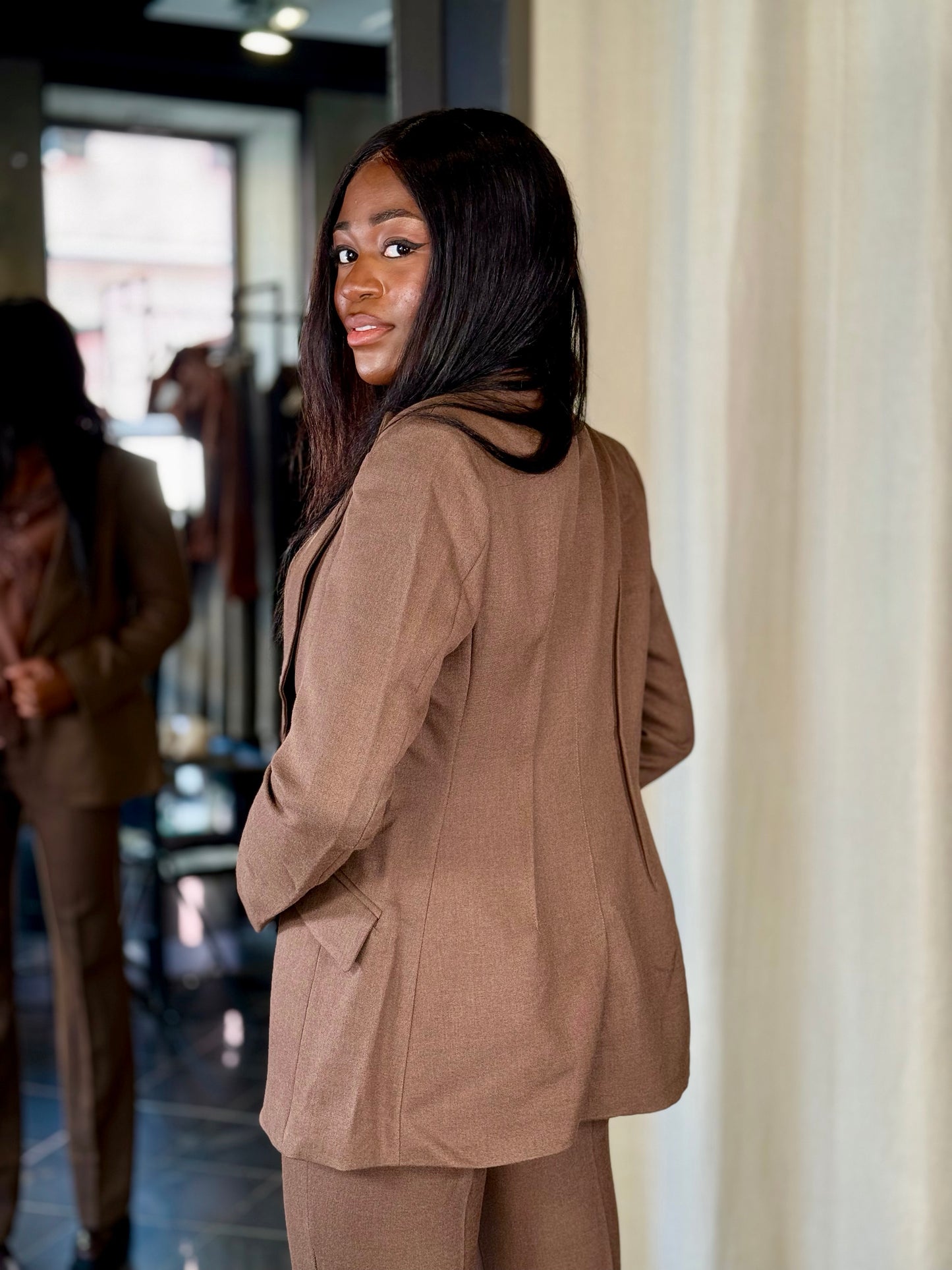 Tailleur marrone (giacca + pantalone) 2177