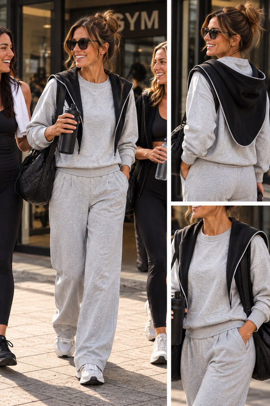 Tuta grigia a completo (Felpa e pantalone ) in taglia unica