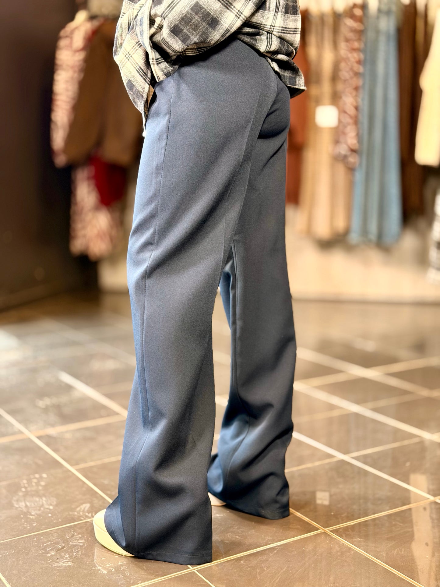 Pantalone a palazzo blu 2225