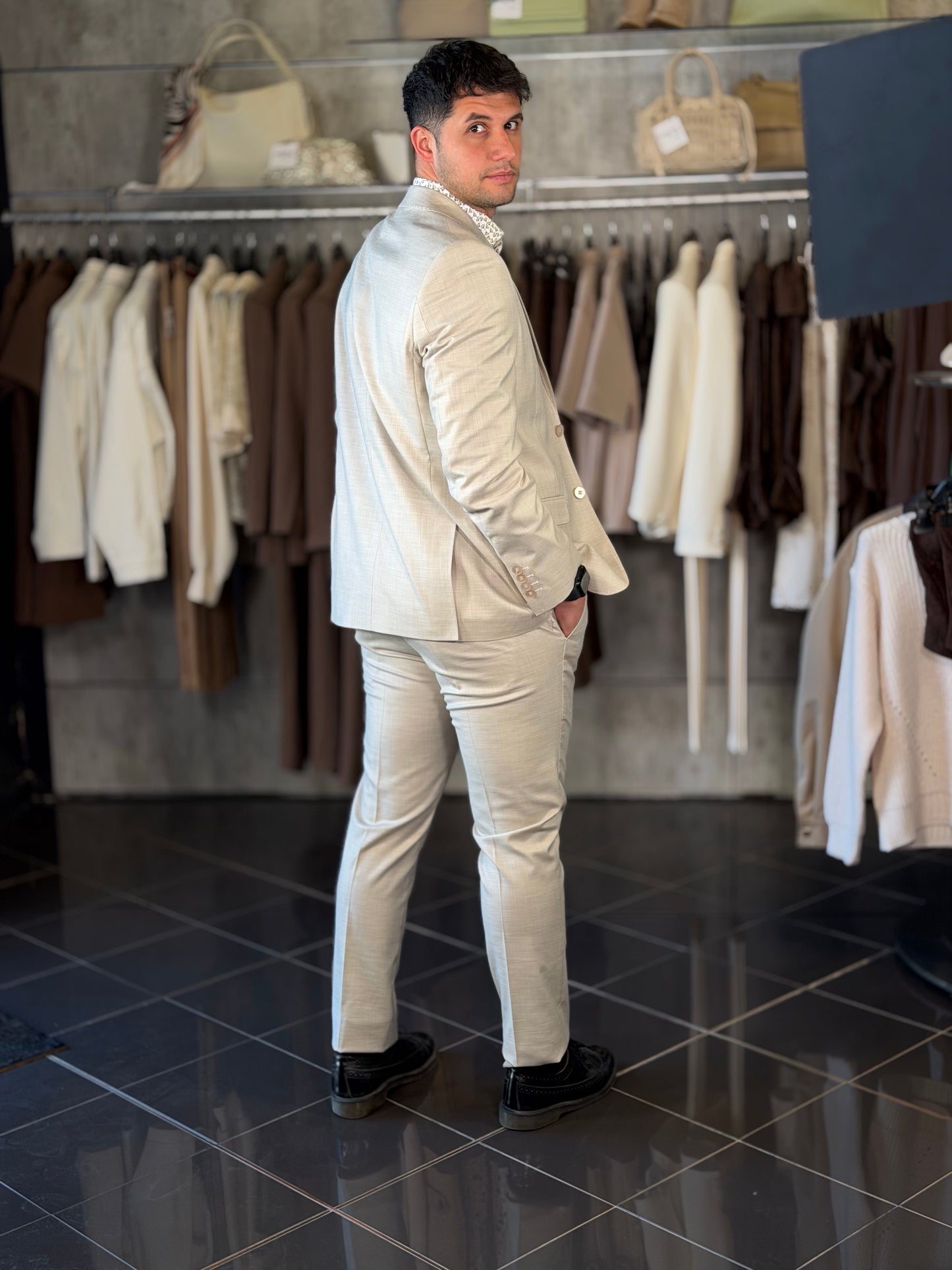 Abito beige (Giacca + Pantalone) 2264