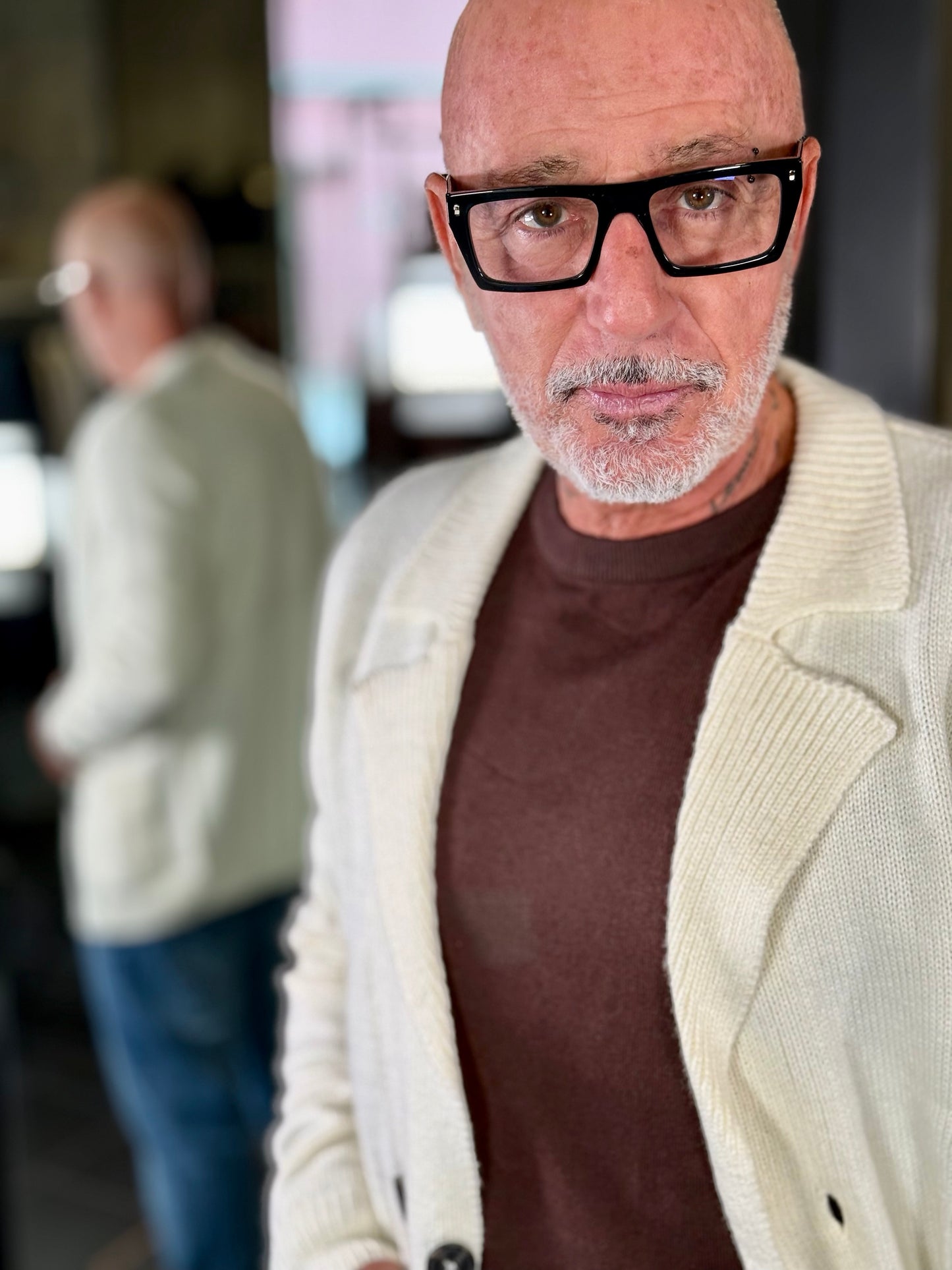 Cardigan doppio petto panna 2134