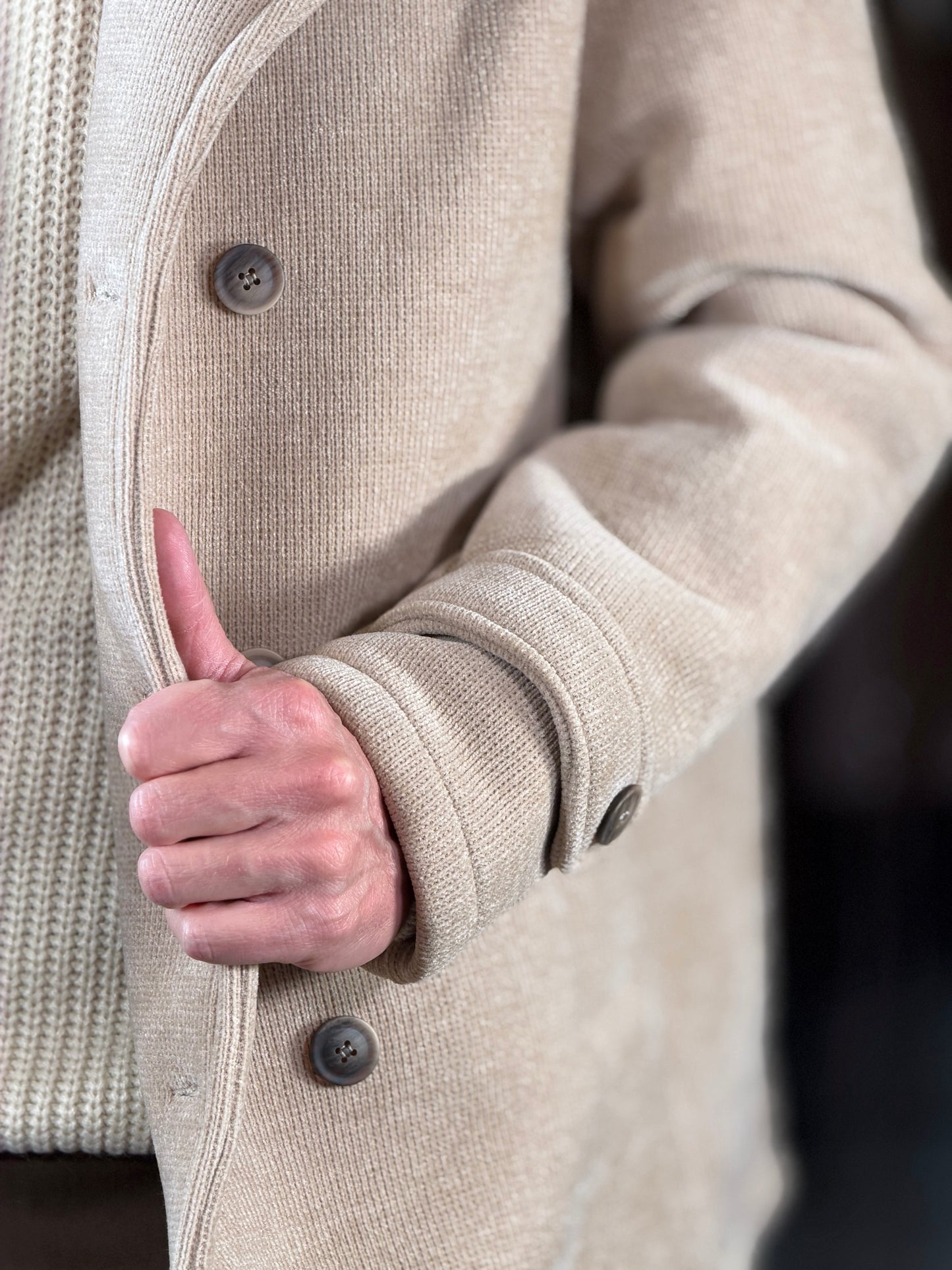 Cappotto doppiopetto beige 2569