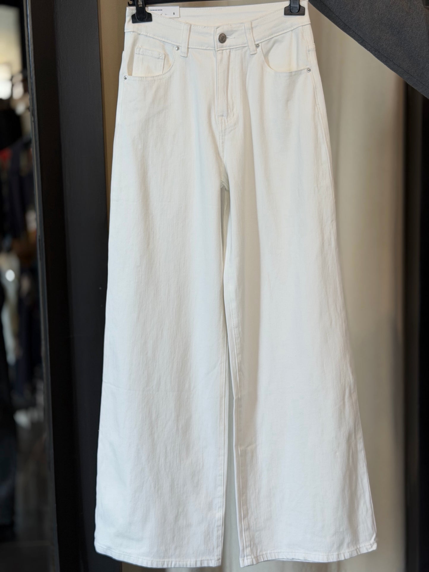 Jeans a palazzo bianco 2503