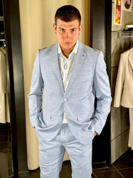 Abito (Pantalone + Giacca) azzurro 108