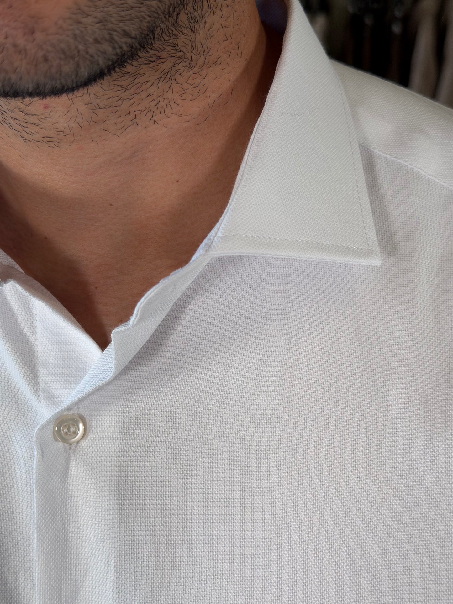 Camicia in cotone Oxford bianca 2275