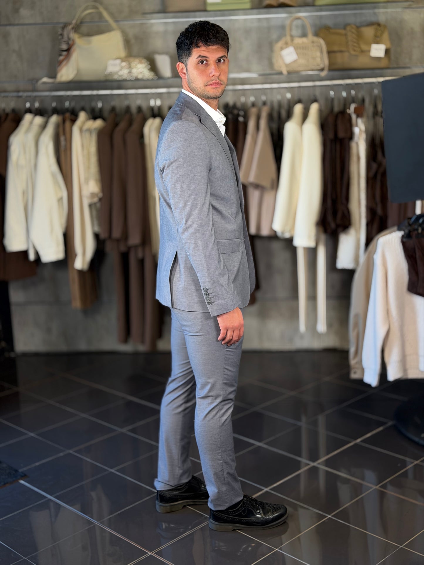 Abito grigio medio (Giacca + Pantalone) 2268