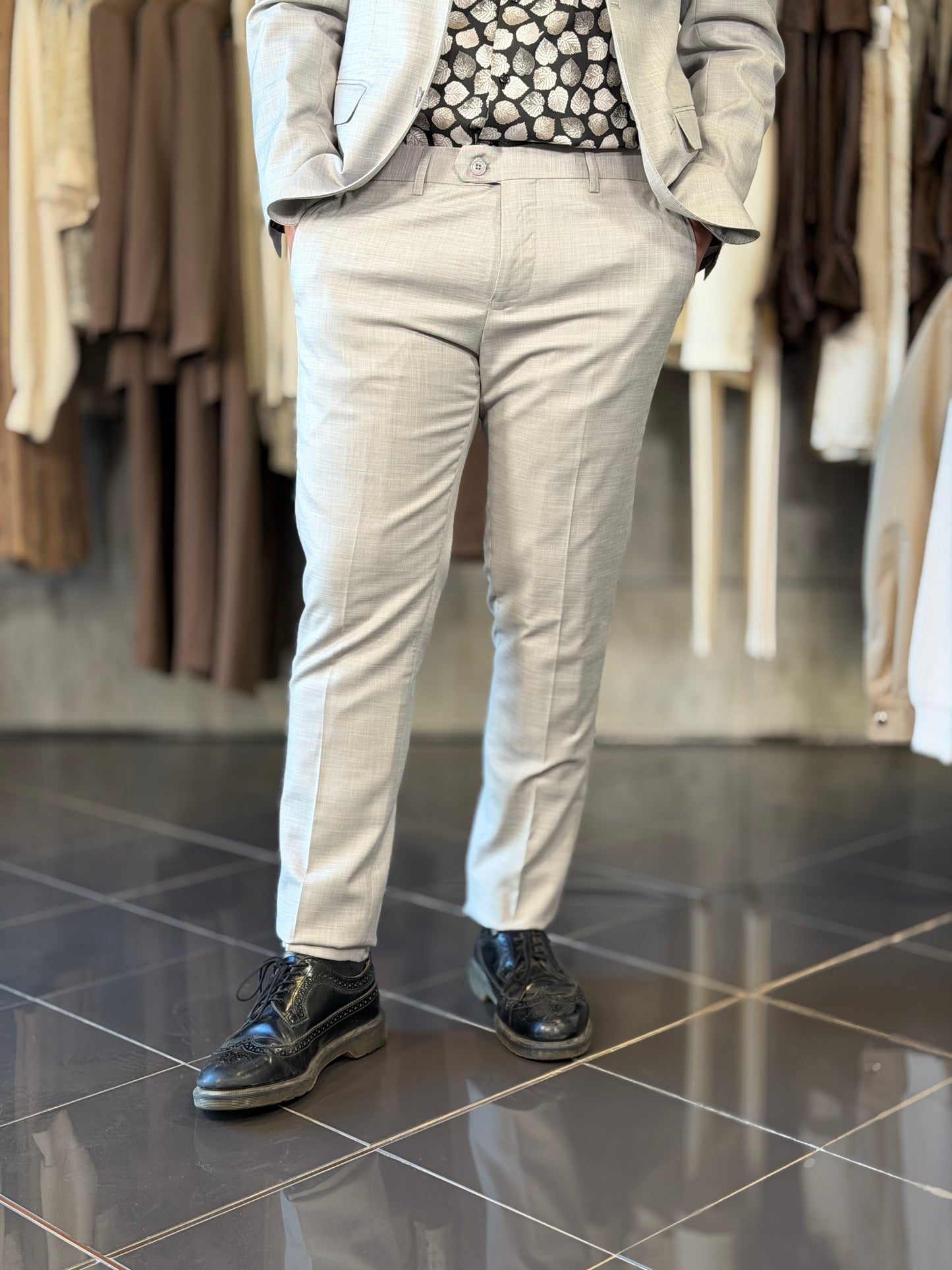 Abito grigio chiaro(Giacca + Pantalone) 2265