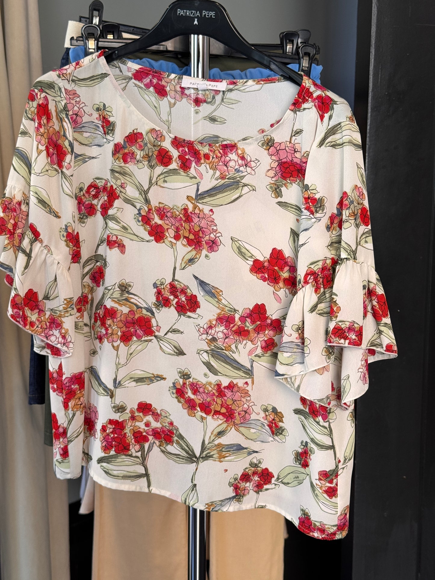 Blusa con fiori 2644
