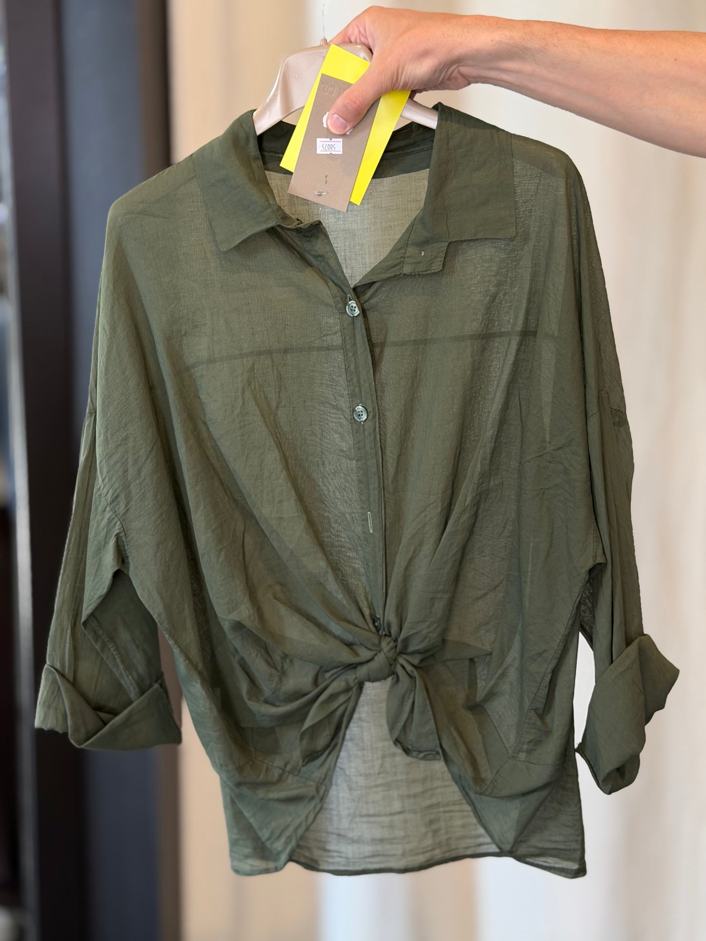 Camicia verde in taglia unica 2793