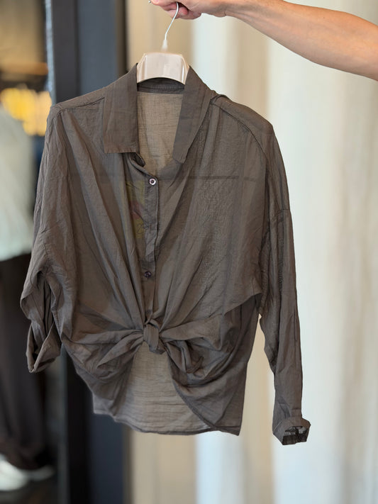 Camicia marrone in taglia unica 2794