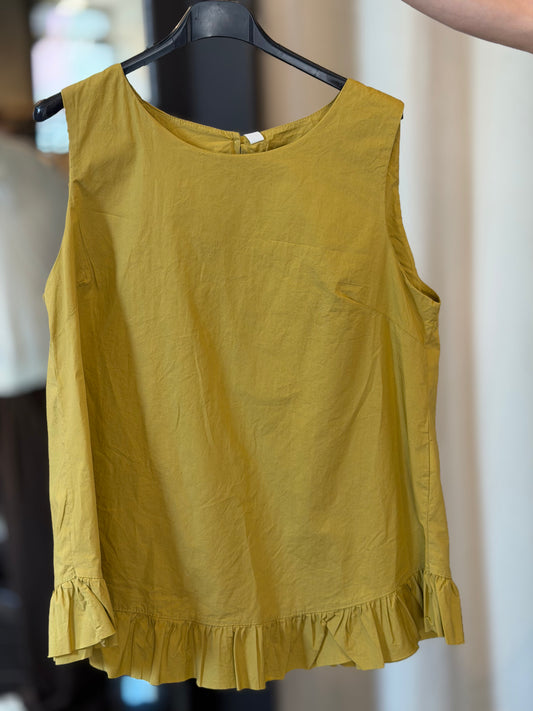 Canotta oversize gialla in taglia unica 2796