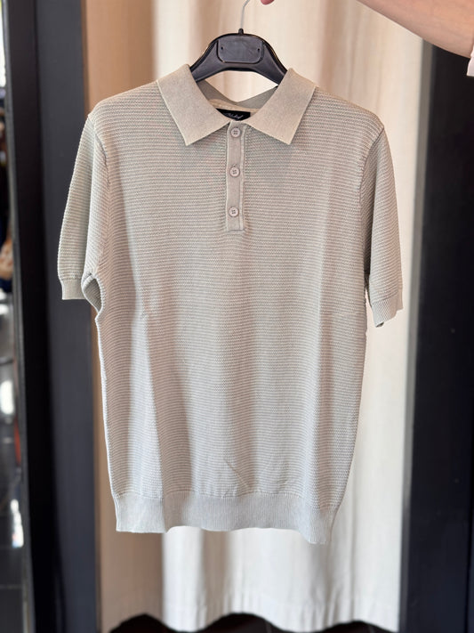 Polo in filo grigia 2834